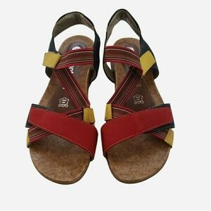Remonte Colorful Strappy Sandals Size 39 Adjustable Strap Comfort